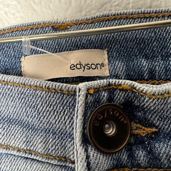 Oliver edyson brand High Rise Straight Crop Light Torino wash Jeans - Picture 7 of 12